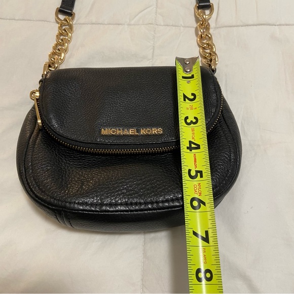 Michael Kors Black Leather Crossbody Bag